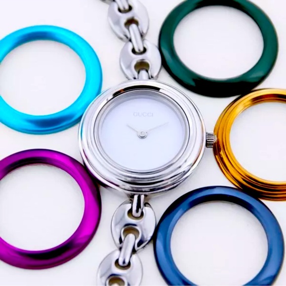 RARE GUCCI Statement Watch GORGEOUS - Picture 1 of 10